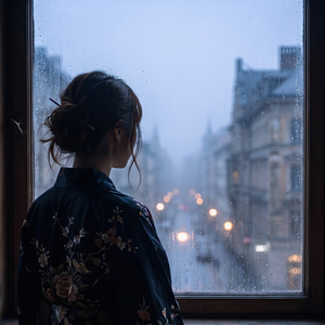 雨上がりの窓