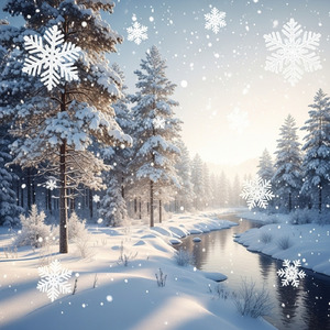 綿雪グラデーション