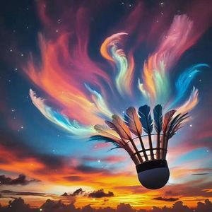 彩色羽毛球 伴奏