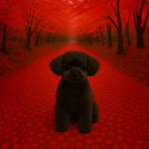 紅葉の小径with Doggy