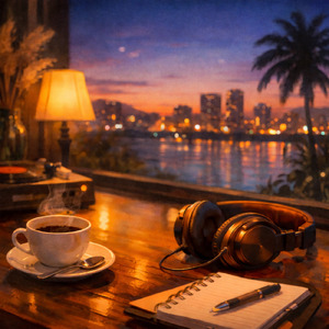 夜のエモいカフェで安らぐヒーリングコーヒーミュージック