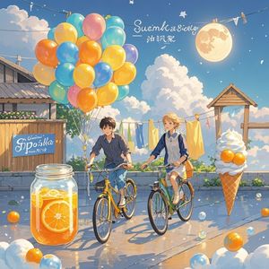 橘子汽水与晚风