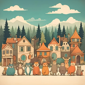 湖畔の親子のセレナーデ