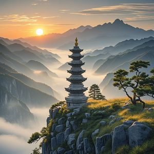 白塔悬岩