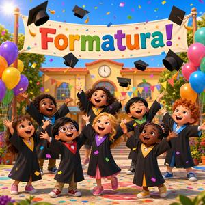 Formatura Infantil Música de Escola para Crianças
