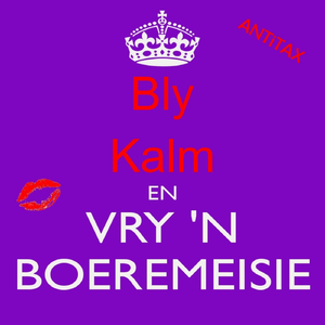 Bly Kalm En Vry 'n Boere Meisie