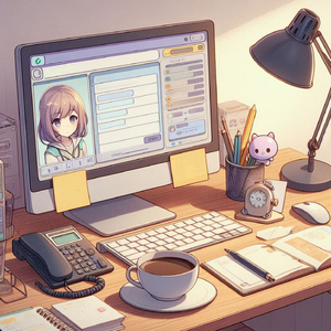 Relaxando no trabalho