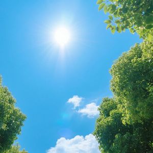 夕阳映红天空远