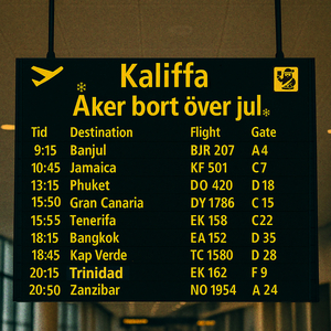 Åker bort över julen