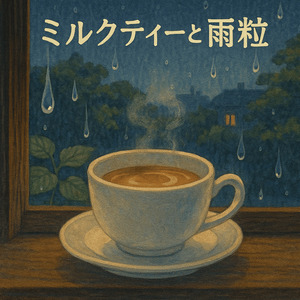 ミルクティーと雨粒