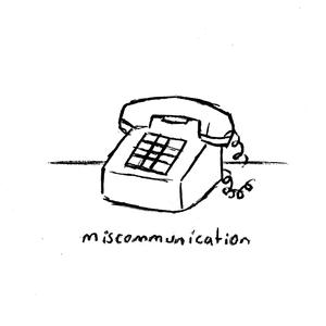 miscommunication (acoustic)