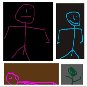 Små rosafärgade pet-flaskor