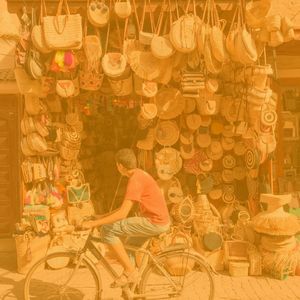 柔和的购物中心时刻