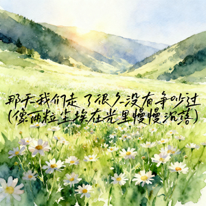 那天我们走了很久没有争吵过 (像两粒尘埃在光里慢慢沉落)