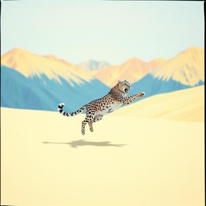 The Leaping Snow Leopard