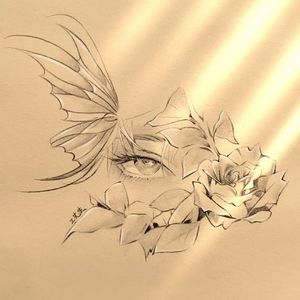 我的右眼长了朵玫瑰