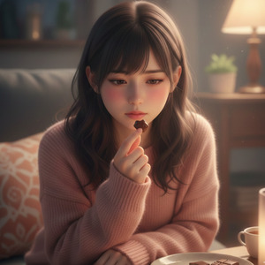 溶けかけのチョコレート