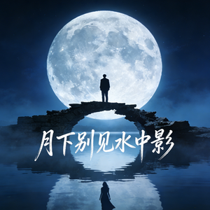 月下别见水中影