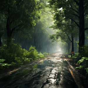 Feline Sanctuary in Rain
