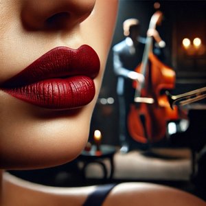 渋めレッドで、口元を魅了する