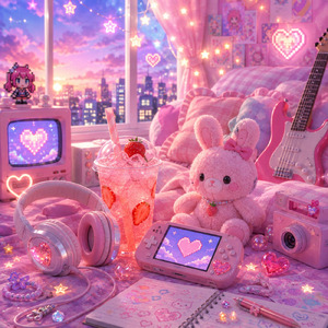 Strawberry Pixel Heart