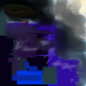 帰り道のバス停にて 雨