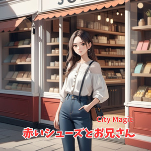 赤いシューズとお兄さん