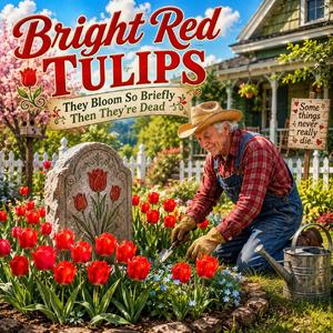 Bright Red Tulips