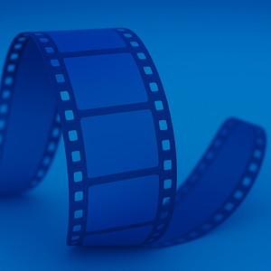 青いフィルムの中で