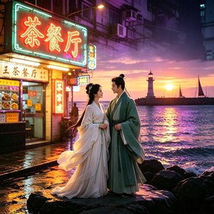 海边落日梦