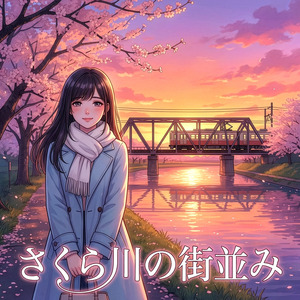 さくら川の街並み