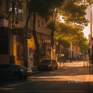 看树叶落在地面上