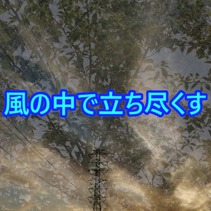 風の中で立ち尽くす