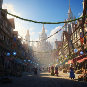 お祭りの日の朝