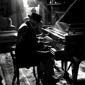 Serenidad Etérea Del Piano En El Paisaje De Los Sueños
