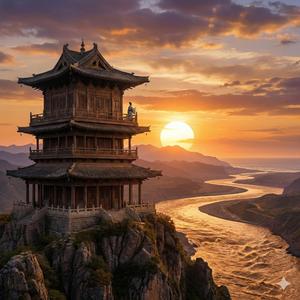 登鹳雀楼 Climbing stork