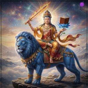 Manjushri Bodhisattva Mantra | Om Vagishvari Mum Chant for Deep Focus Meditation | 文殊菩萨 | Văn Thù Sư Lợi Bồ Tát