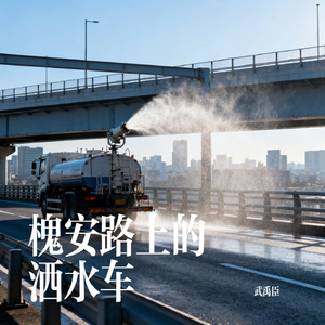 槐安路上的洒水车