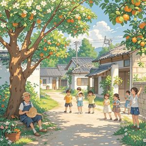 门前果树的夏天