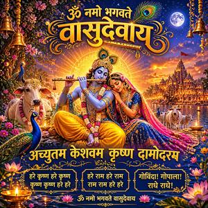 अच्युतम केशवम | Om Namo Bhagwate Vasudevaye | Lord Krishna Mantra