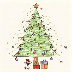 크리스마스 트리를 그리자