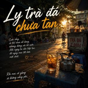 Ly trà đá chưa tan