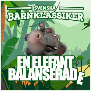 En elefant balanserade