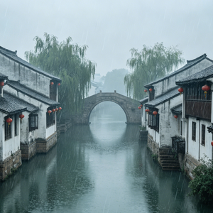 等雨停下来