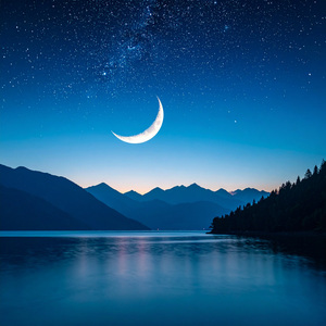 Sombras Dibujadas En Hielo Iluminado Por La Luna