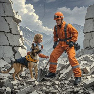 地震后救援-读书改变命运向像一艘