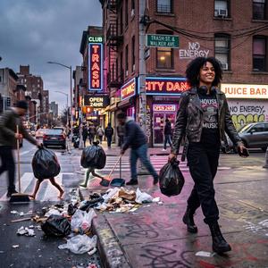 The trash is walking