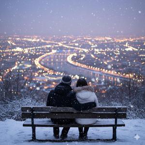 Verliebter Winterabend