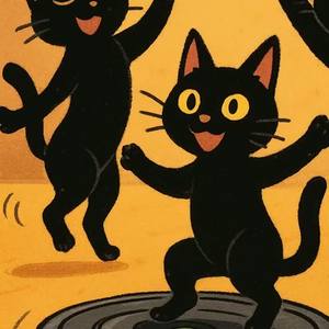 黒猫のルンバ by 🐡BalloonFish