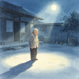 月光下